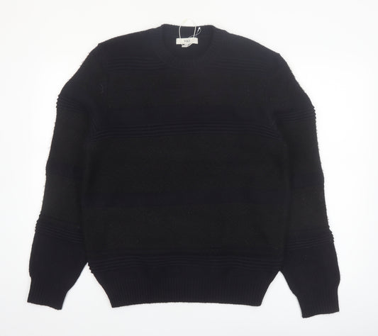 Marks and Spencer Men's Black M Regular Fit Knit Jumper