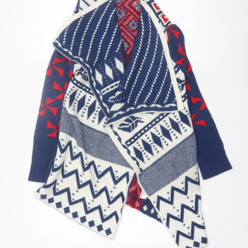 Knithouse Women’s Multicoloured Aztec Knit Open Cardigan One Size