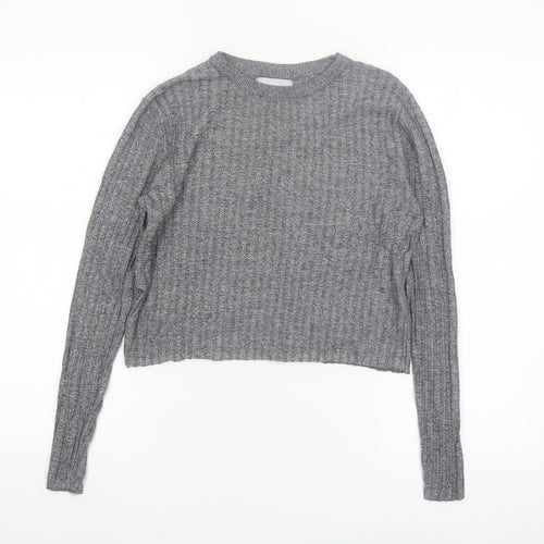 Red Herring Women's Grey Size 12 Crew Neck Knit Jumper