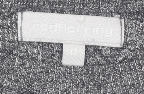 Red Herring Women's Grey Size 12 Crew Neck Knit Jumper