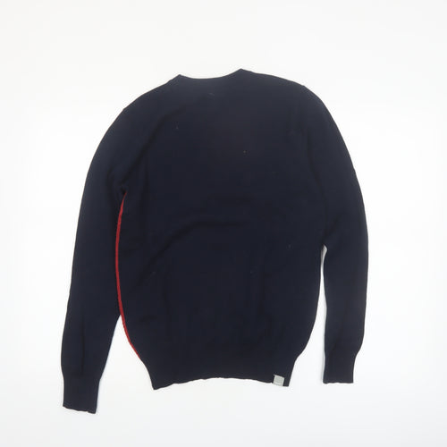 Bench Boys Red & Navy Crew Neck Cotton Pullover Jumper 13-14 Years