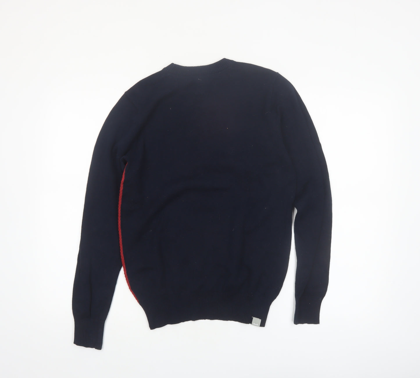Bench Boys Red & Navy Crew Neck Cotton Pullover Jumper 13-14 Years