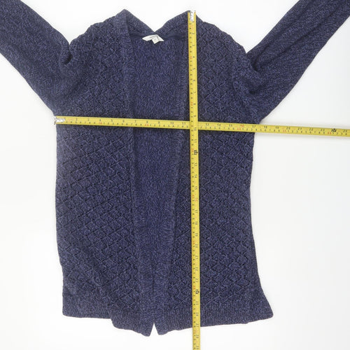 FatFace Women Blue Size 10 Cable Knit Open Cardigan