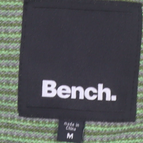 Bench Men's Green Full Zip Cotton Hoodie Size M