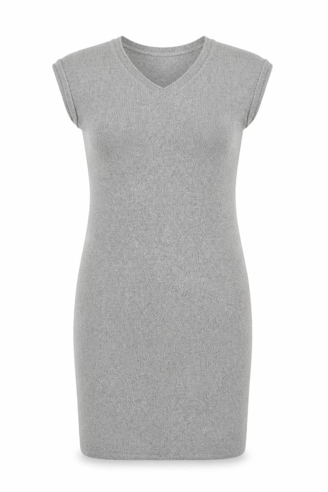 Forever 21 Women's Grey Knit Bodycon Dress Size S