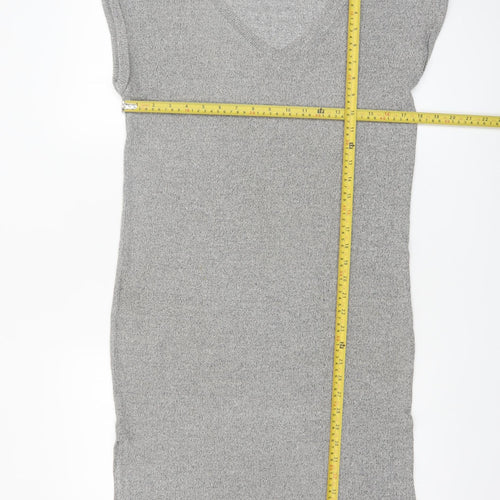 Forever 21 Women's Grey Knit Bodycon Dress Size S