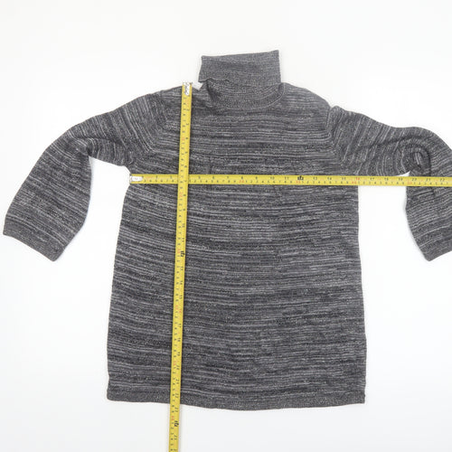 Style & Co Women’s Grey Roll Neck Petite Knit Jumper Size S