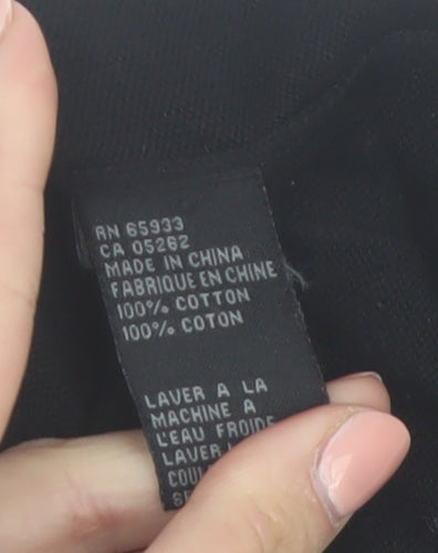 Point Zero Men’s Black Argyle Cotton Sleeveless V-Neck Vest Size L