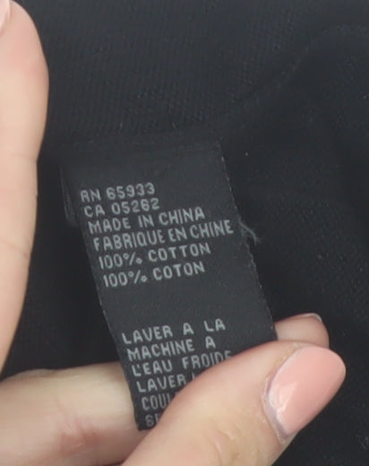 Point Zero Men’s Black Argyle Cotton Sleeveless V-Neck Vest Size L