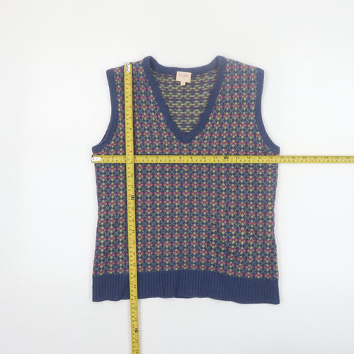 Whistles Women's Multicoloured Fair Isle Wool Sleeveless Vest Size 4