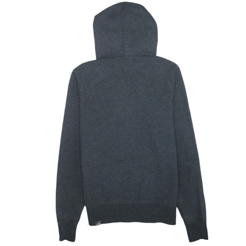 The North Face Men's Grey XS Pullover Hoodie with Yellow Logo
