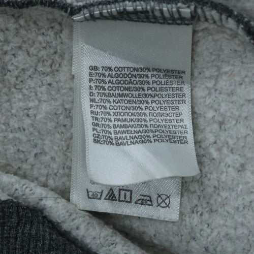 The North Face Men's Grey XS Pullover Hoodie with Yellow Logo