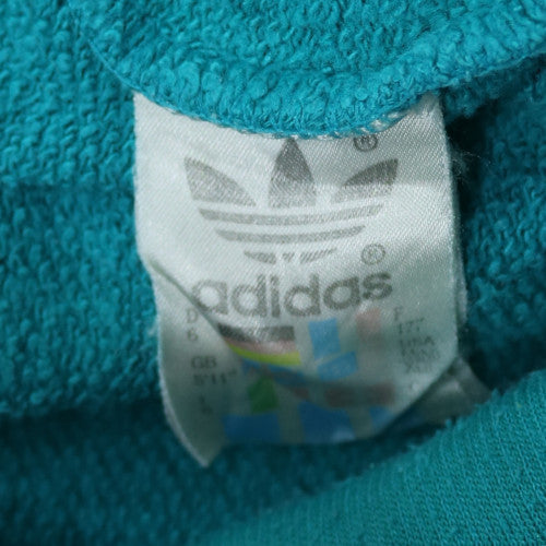 Adidas Women’s Teal Graphic Logo Pullover Sweatshirt Size L