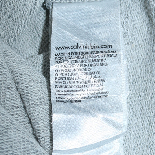 Calvin Klein Jeans Men's Grey Logo Pullover Sweatshirt M