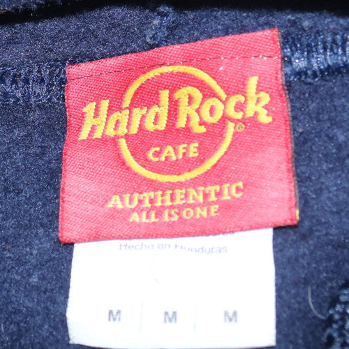Hard Rock Cafe Women's Black Full Zip Hoodie Size M Cotton Blend