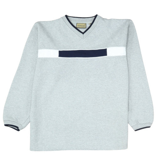 Scott & Lee Mens Grey V-Neck Pullover Sweatshirt M