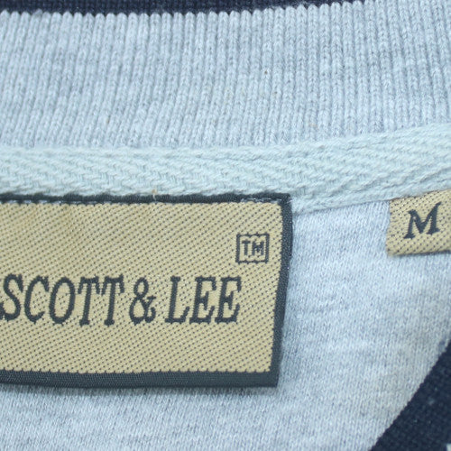Scott & Lee Mens Grey V-Neck Pullover Sweatshirt M