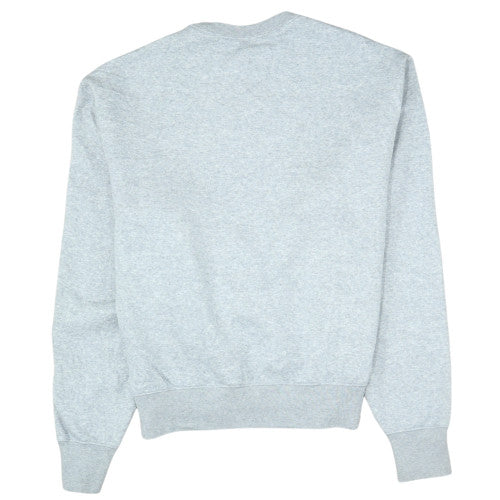 Adidas Women Grey Crew Neck Pullover Sweatshirt Size M Logo Design