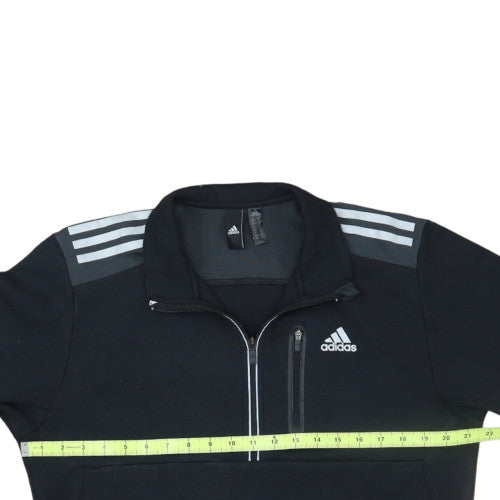Adidas Men's Black M 1/4 Zip Track Jacket Activewear Top