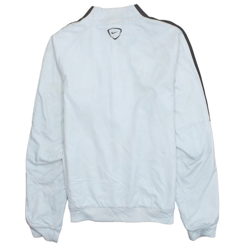 Nike PSG Men's White Track Jacket Small Dri-Fit Full Zip Football Top