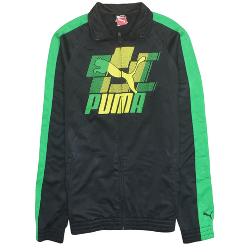 Puma Men's Black Green Track Jacket XXL Sport Lifestyle