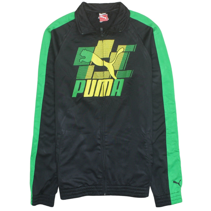 Puma Men's Black Green Track Jacket XXL Sport Lifestyle
