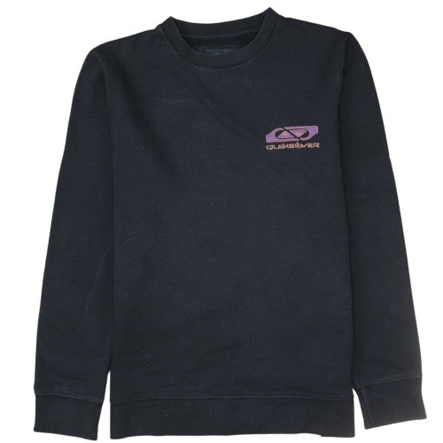 Quiksilver Womens Black M Pullover Sweatshirt Cotton Blend