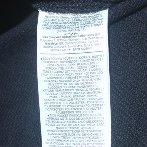 Nike Men's Black Regular Fit Fleece Sweatpants M
