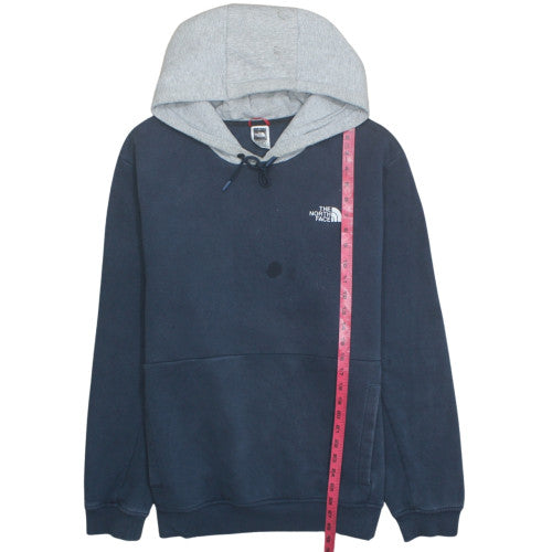 The North Face Men's Blue XL Pullover Hoodie Fleece Logo Sweatshirt