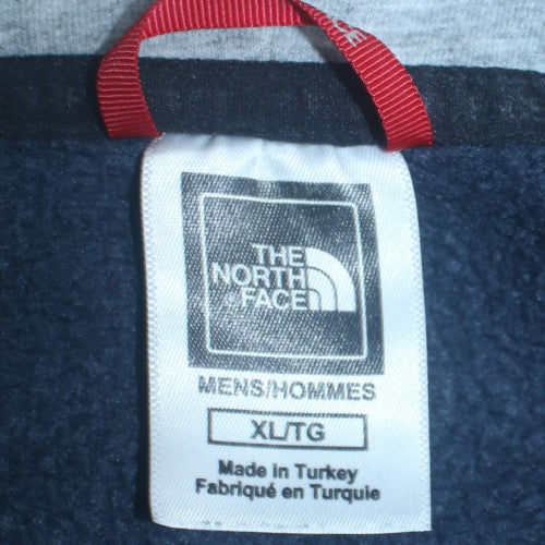 The North Face Men's Blue XL Pullover Hoodie Fleece Logo Sweatshirt