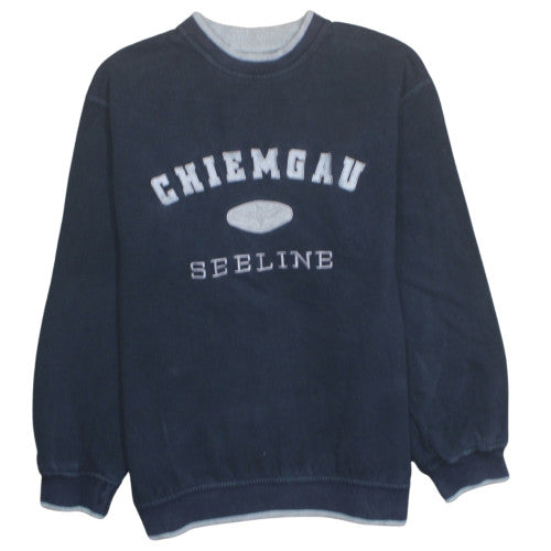 Chiemgau Seeline Men's Blue Pullover Sweatshirt L Logo Graphic