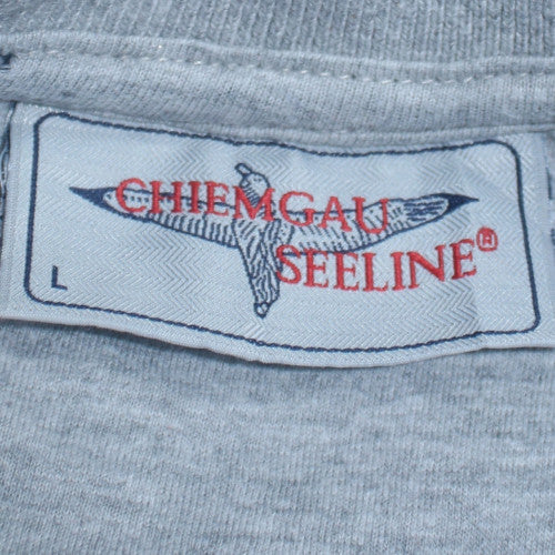 Chiemgau Seeline Men's Blue Pullover Sweatshirt L Logo Graphic