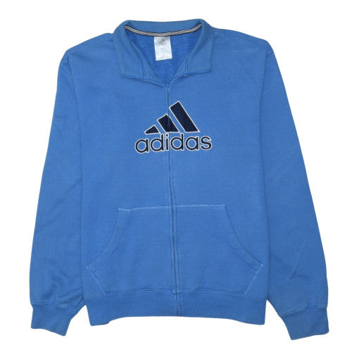 Adidas Men’s Blue XL Full Zip Track Jacket Cotton Blend
