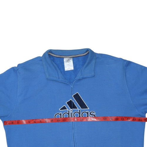 Adidas Men’s Blue XL Full Zip Track Jacket Cotton Blend