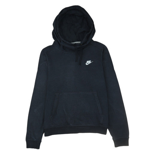 Nike Women's Black Pullover Hoodie Medium Cotton Blend Casual Sweatshirt