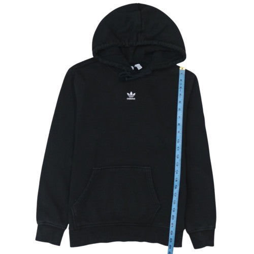 Adidas Womens Black Pullover Hoodie Size 14 Cotton Blend