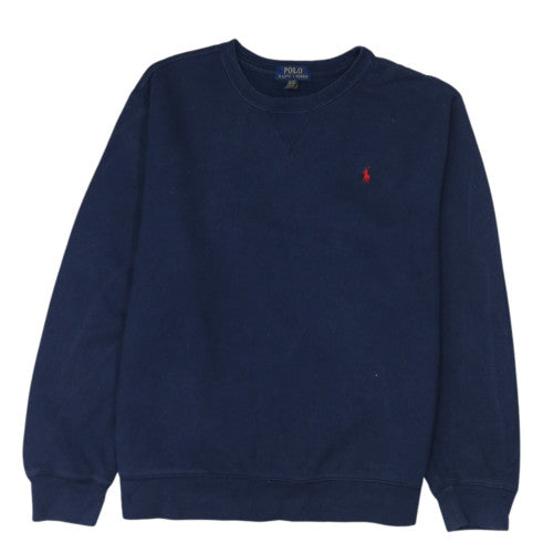 Ralph Lauren Boys Blue Crew Neck Pullover Sweatshirt 18-20 Years