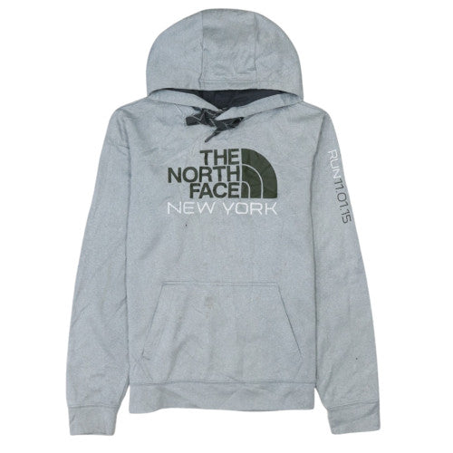 The North Face Men's Grey Pullover Hoodie S Logo Outdoor Style
