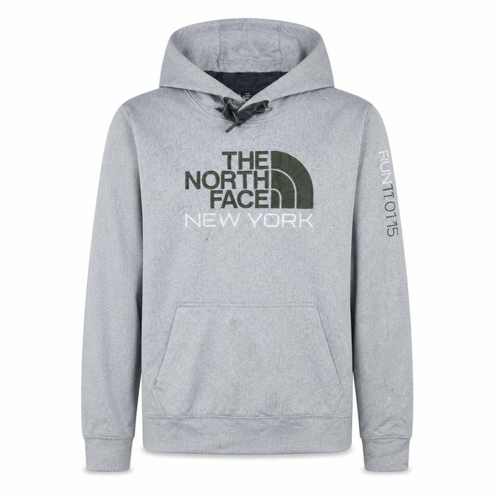 The North Face Men's Grey Pullover Hoodie S Logo Outdoor Style