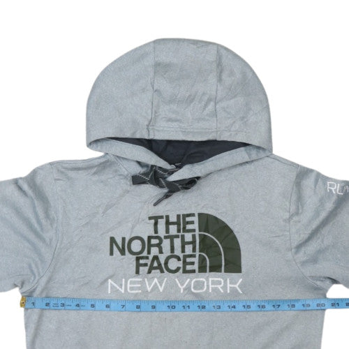 The North Face Men's Grey Pullover Hoodie S Logo Outdoor Style