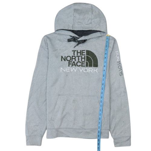 The North Face Men's Grey Pullover Hoodie S Logo Outdoor Style