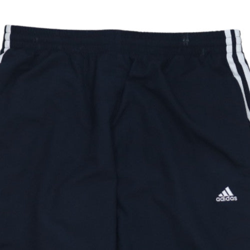 Adidas Men's Black XL Track Pants Straight Leg Sports Trousers