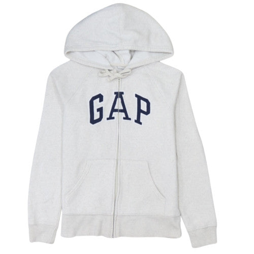 GAP Womens Beige Full Zip Hoodie XS Cotton Blend Casual