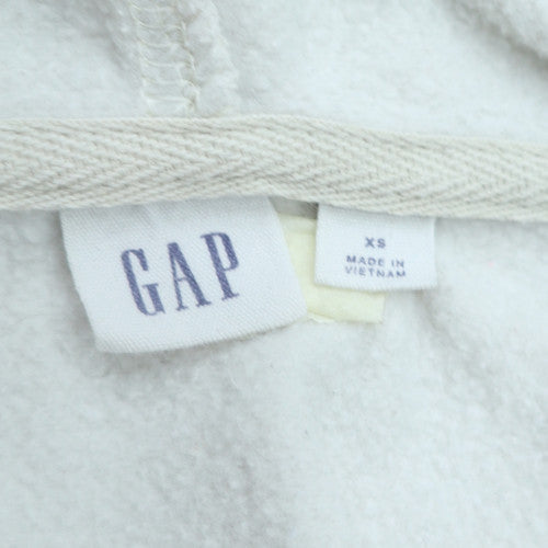 GAP Womens Beige Full Zip Hoodie XS Cotton Blend Casual