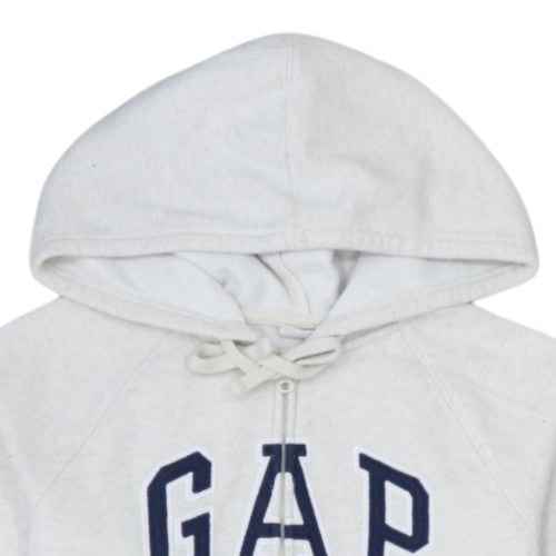 GAP Womens Beige Full Zip Hoodie XS Cotton Blend Casual