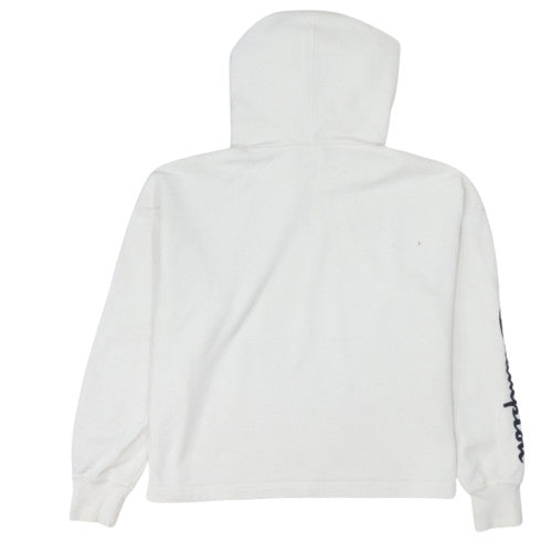 Champion Women's White Large Pullover Hoodie Cotton Blend