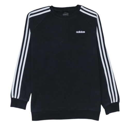 Adidas Womens Black Crew Neck Long Sleeve Sweatshirt Size M