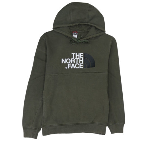 The North Face Men's Green Pullover Hoodie Medium Cotton Fleece