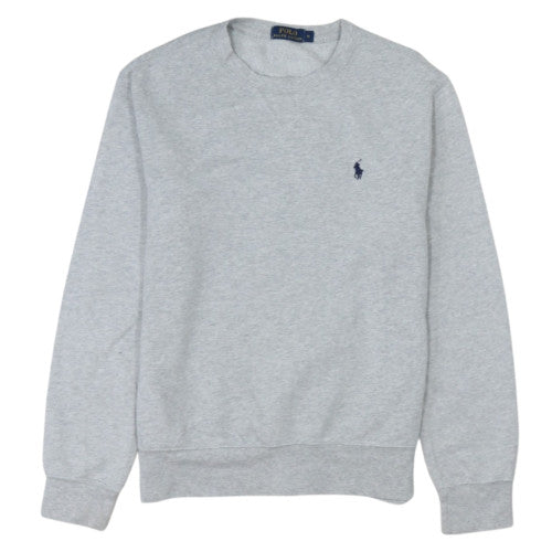 Polo Ralph Lauren Womens Grey Cotton Blend Crew Neck Sweatshirt M