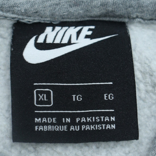 Nike Women’s Grey XL Pullover Hoodie with Logo